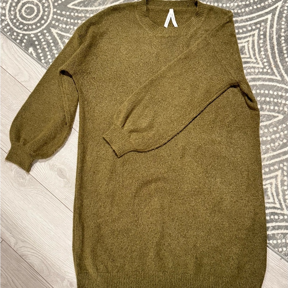 Dreamers Women's Olive Cowl Neck Dress